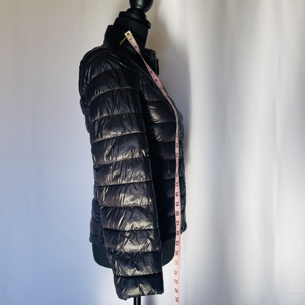 GAP Lightweight Puffer Down Winter Jacket Full Zip Black Womens XS Outdoor - Picture 4 of 6